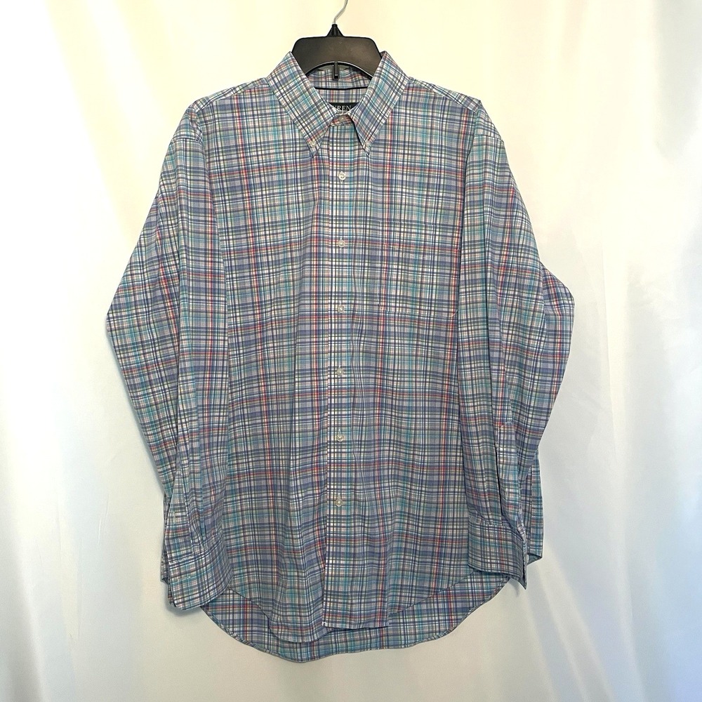 Polo Ralph Lauren Men's Plaid Button Down Multicolor Shirt *No Size Tag-Est L/XL